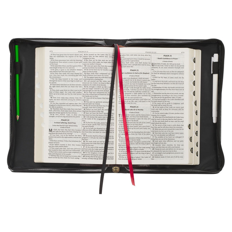 Hoop en een toekomst Jer. 29:11 Bijbelcover Mode Zwart Bloemen.