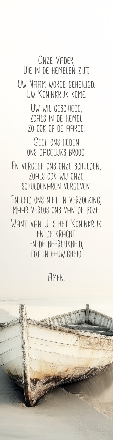 Onze Vader Leren Boekenlegger