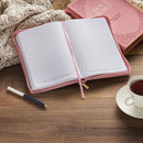 He Will Cover You Ps. 91:4 Journal Classic Zip Pink