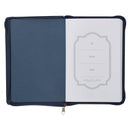 Be Strong & Courageous Josh. 1:9 Journal Classic Zip Navy