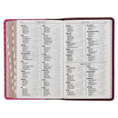 KJV Giant Print roze Standaardformaat