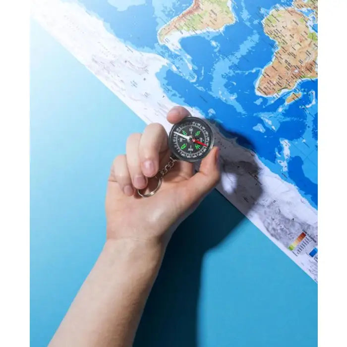 God wijst je de weg sleutelhanger kompas