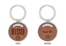 Blessed Psalm 32:1 sleutelhanger Metaal en kunstleer