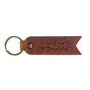 The Lord is My Shepherd Ps 23 Leather keyring
