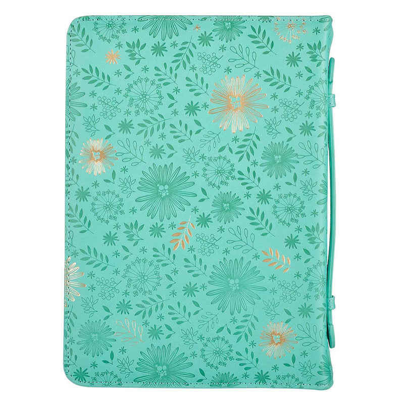 Wees stil en weet Turquoise Luxleather