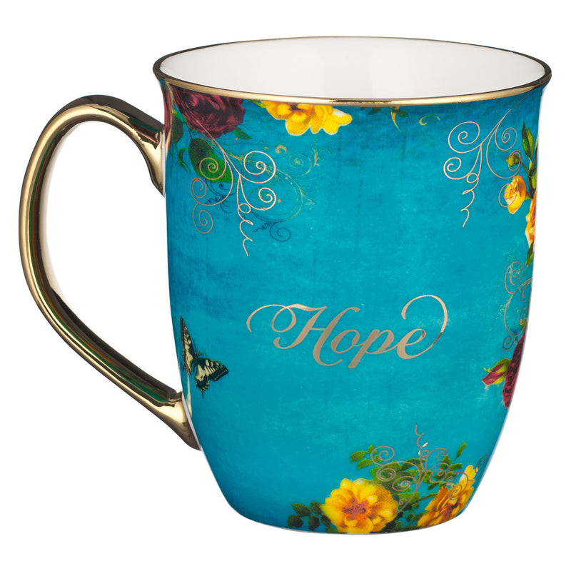 Hope Teal Butterfly - Isaiah 40:31