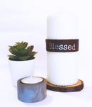 Gezegend - leren band