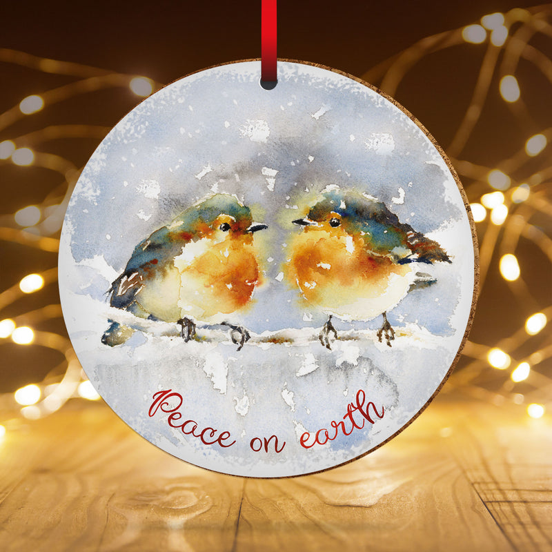 Robins keramische decoratie