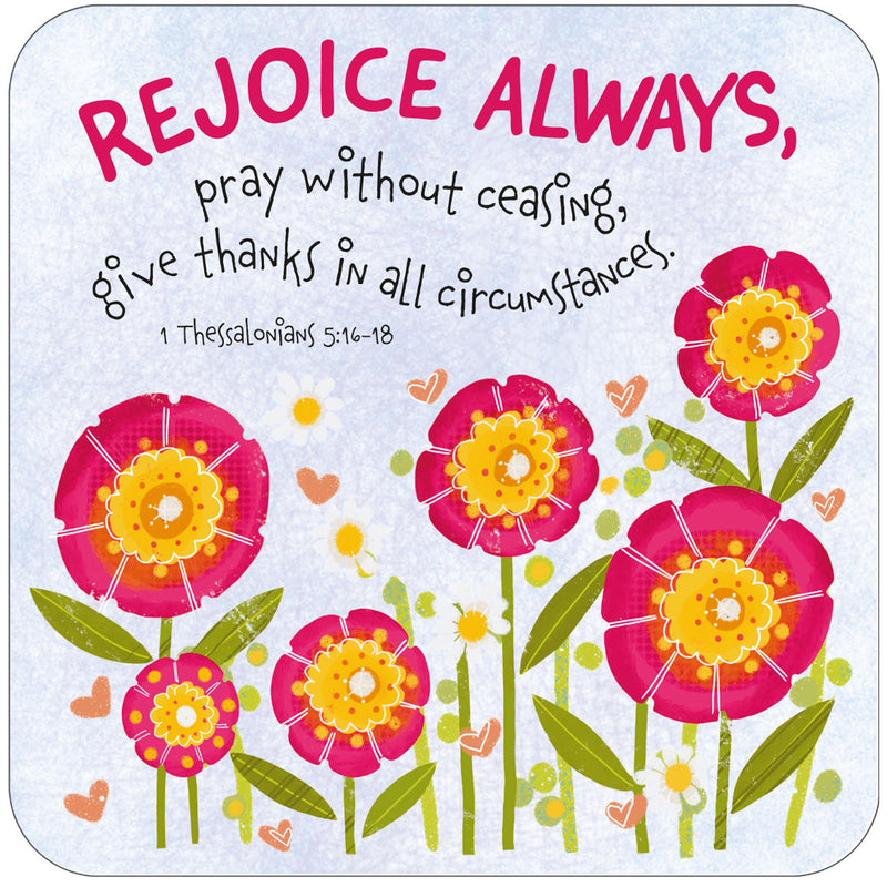 Rejoice Always coaster