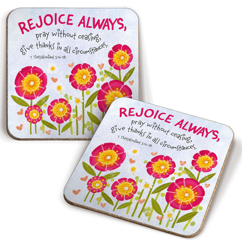 Rejoice Always coaster