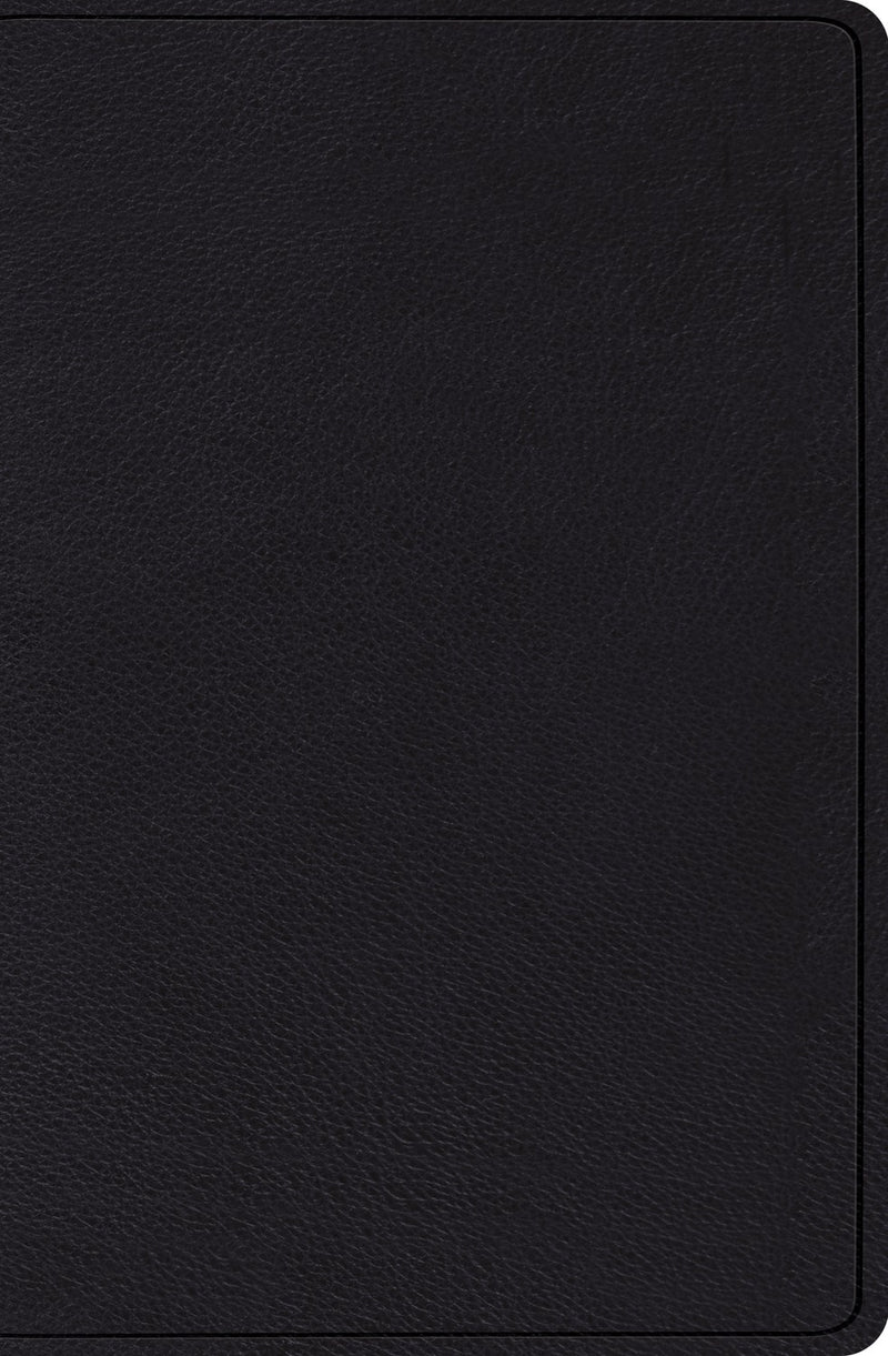 ESV Verse-By-Verse Reference Bible-Black Top Grain Leather 