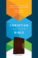 NLT Christian Basics Bible-Brown/Tan TuTone