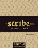 The Scribe Bible Featuring The Message-Brown Linen Weave LeatherLook