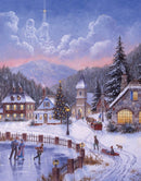 Ice skating village