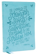 NKJV Thinline  Bible  Verse Art Cover Collection (Comfort Print)-Teal Leathersoft Indexed