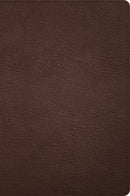 CSB Large Print Thinline Bible (Holman Handcrafted Collection)-Brown Premium Goatskin