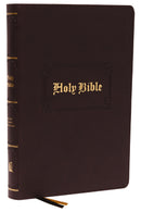 KJV Large Print Center-Column Reference Bible (Comfort Print)-Brown Leathersoft