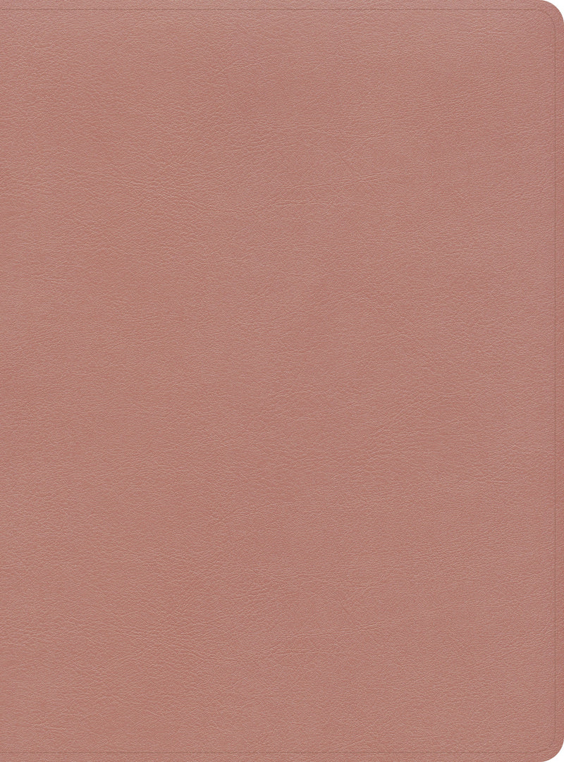 CSB Study Bible-Rose Gold LeatherTouch Indexed