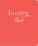 NLT Inspire Faith Bible/Large Print  Filament Enabled Edition-Coral Linen Hardcover (Feb 2024)