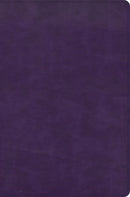 CSB Giant Print Reference Bible-Plum LeatherTouch Indexed