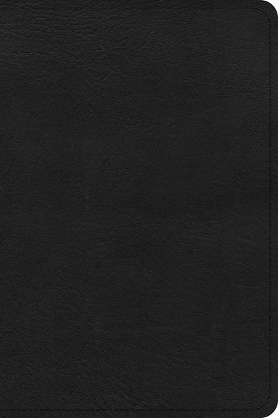 CSB Large Print Compact Reference Bible-Black Leathertouch