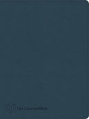 CSB Life Counsel Bible-Slate Blue LeatherTouch Indexed