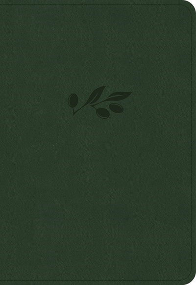 KJV Large Print Compact Reference Bible-Olive LeatherTouch