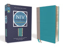 NIV Study Bible (Fully Revised Edition) (Comfort Print)-Teal/Gray Leathersoft