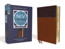 NIV Study Bible/Large Print (Fully Revised Edition) (Comfort Print)-Brown Leathersoft