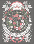 NIV The Jesus Bible Artist Edition (Comfort Print)-Gray Floral Leathersoft Indexed