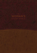 NKJV Woman'S Study Bible (Full Color)-Brown/Burgundy Leathersoft Indexed