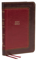KJV Thinline Bible/Compact (Comfort Print)-Burgundy/Dark Burgundy Leathersoft