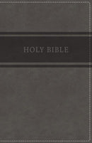 KJV Deluxe Gift Bible (Comfort Print)-Gray Leathersoft