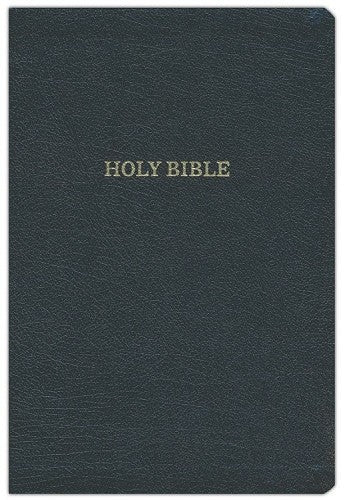 KJV Giant Print Reference Bible (Comfort Print)-Black Bonded Leather Indexed