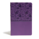 KJV Ultrathin Reference Bible-Purple LeatherTouch