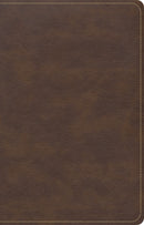 CSB Single-Column Compact Bible-Brown LeatherTouch