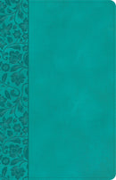 NASB 2020 Large Print Personal Size Reference Bible-Teal LeatherTouch Indexed