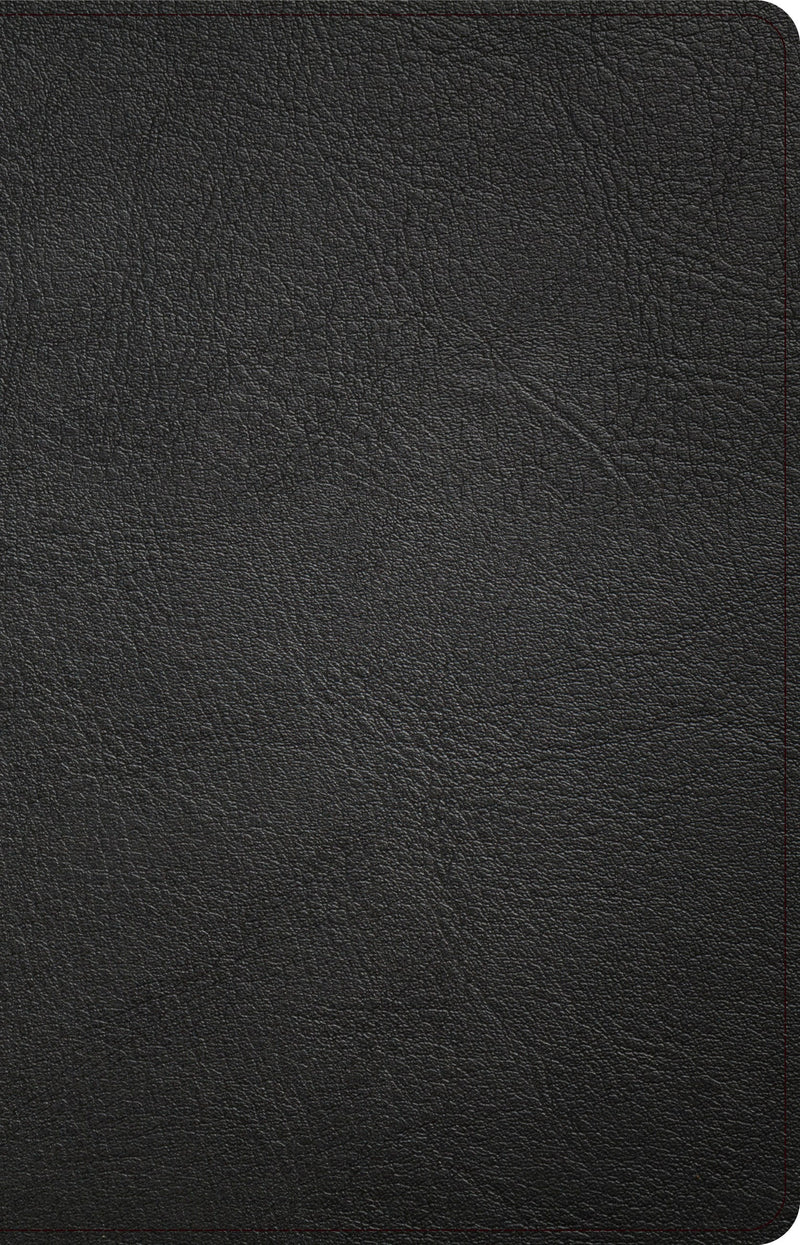 CSB Thinline Bible-Black Genuine Leather Indexed