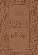 Grace For The Moment: Morning & Evening Devotional Journal-LeatherSoft