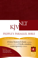 KJV/NLT People's Parallel Bible-Burgundy Imitation Leather