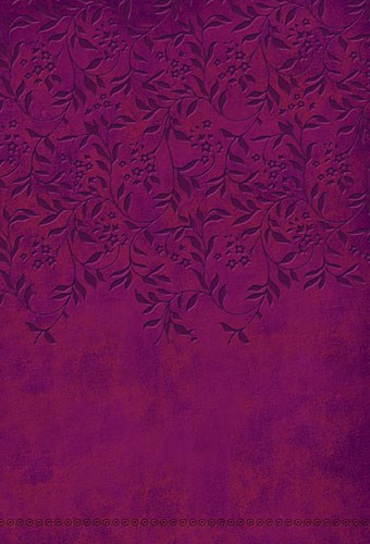 NKJV Women Of Faith Devotional Bible-Plum LeatherSoft