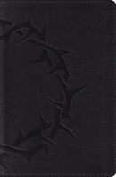 ESV Compact Bible-Charcoal Crown Design TruTone 
