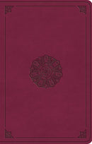 ESV Premium Gift Bible-Raspberry Emblem Design TruTone