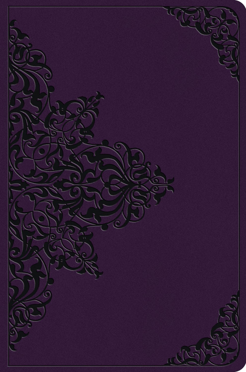 ESV Value Compact Bible-Lavender  Filgree Design TruTone
