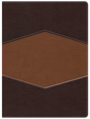 Span-RVR 1960 Holman Study Bible (Full Color)-Sienna/Sand LeatherTouch
