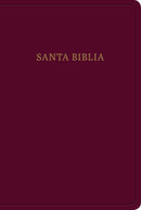Span-RVR 1960 Hand Size Giant Print Bible (Biblia Letra Grande Tamano Manual)-Burgundy Imitation Leather