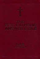 NABRE New Catholic Answer Bible Librosario Edition-Burgundy Imitation Leather