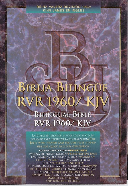 Span-RVR 1960/KJV Bilingual-Black Imitation Leather