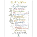 My Declaration: Intentional Christian Grandparent Art Print (Pk/25)