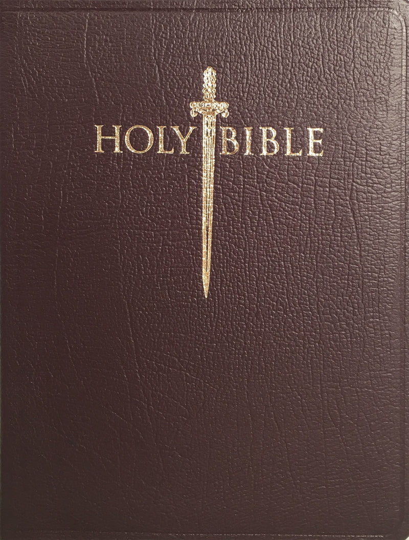 KJV Sword Study Bible/Giant Print-Burgundy Genuine Leather (Publisher Indefinitely Out of Stock)